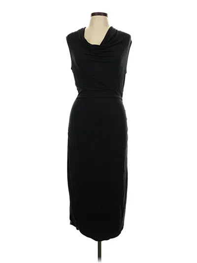 Pre-owned Three Dots Cocktail Dress In Black