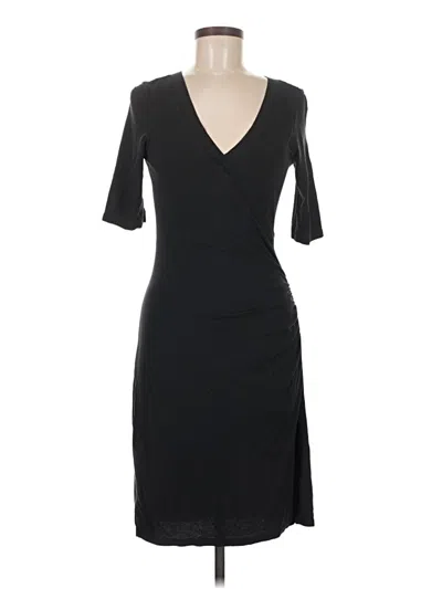 Pre-owned Three Dots Cocktail Dress In Black