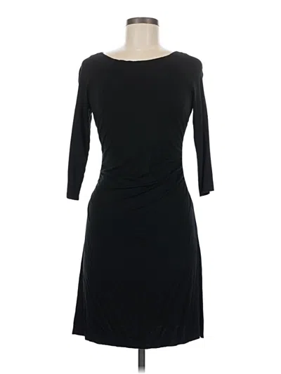 Pre-owned Three Dots Cocktail Dress In Black