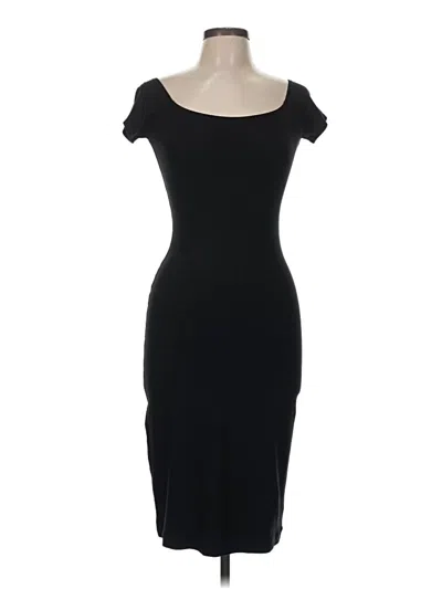 Pre-owned Three Dots Cocktail Dress In Black