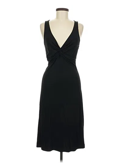 Pre-owned Three Dots Cocktail Dress In Black
