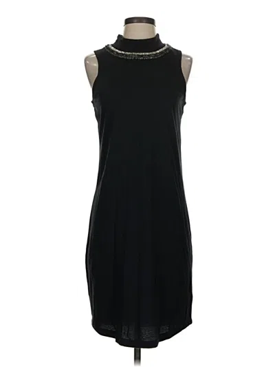 Pre-owned Three Dots Cocktail Dress In Black