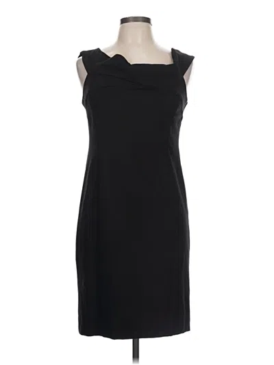 Pre-owned Three Dots Cocktail Dress In Black