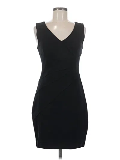 Pre-owned Three Dots Cocktail Dress In Black