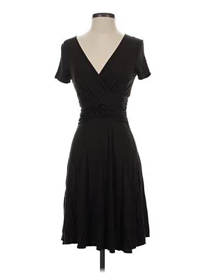 Pre-owned Three Dots Cocktail Dress In Black