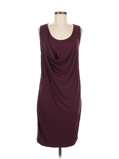 Pre-owned Three Dots Cocktail Dress In Burgundy