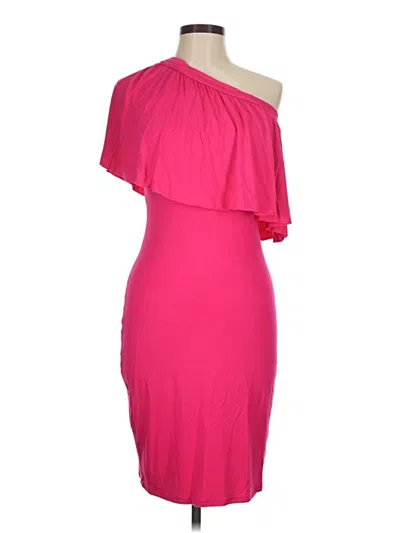 Pre-owned Three Dots Cocktail Dress In Pink