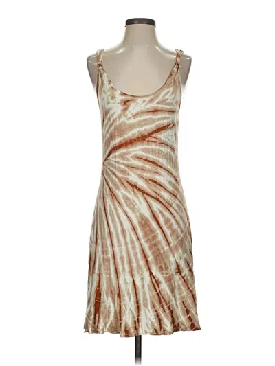 Pre-owned Three Dots Cocktail Dress In Tan