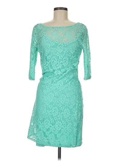 Pre-owned Three Dots Cocktail Dress In Teal