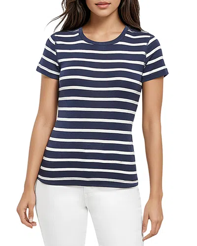 THREE DOTS COTTON SHORT SLEEVE CREWNECK TEE