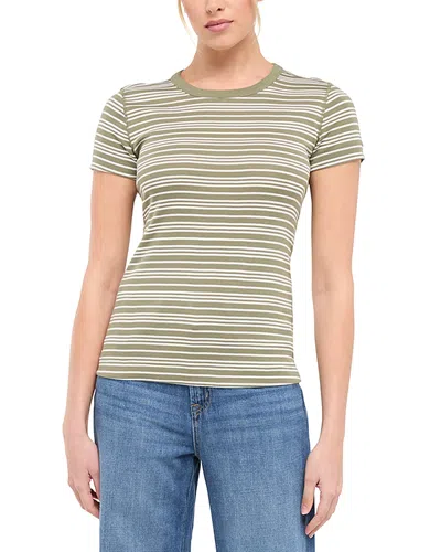 Three Dots Cotton Short Sleeve Crewneck Tee In Multi