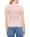 Three Dots Cotton Short Sleeve Crewneck Tee In Pink