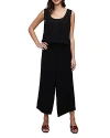 Three Dots Crochet Top Jumpsuit In Black