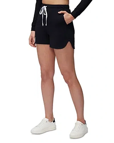 Three Dots Drawstring Shorts In Black Beauty