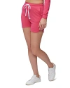 Three Dots Drawstring Shorts In Bright Rose