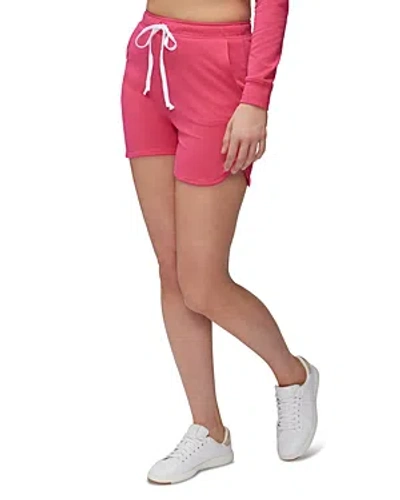 Three Dots Drawstring Shorts In Bright Rose