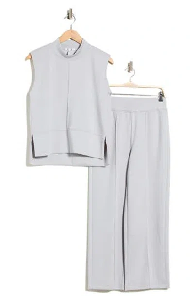 Three Dots Emmie Tank & Pants Set In H. Grey