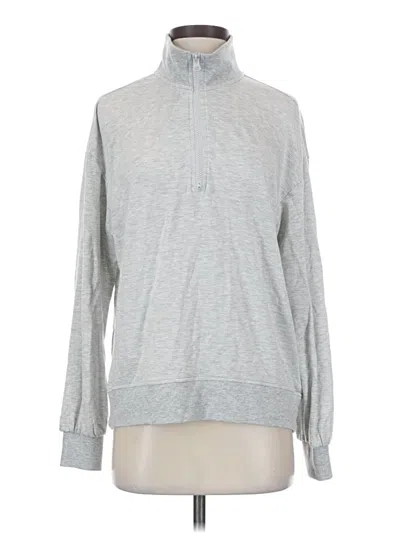 Pre-owned Three Dots Fleece Jacket In Gray