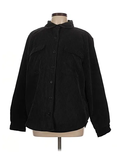 Pre-owned Three Dots Jacket In Black