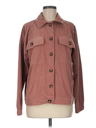 Pre-owned Three Dots Jacket In Brown