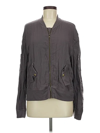 Pre-owned Three Dots Jacket In Gray