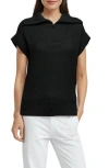 Three Dots Kim Dolman Sleeve Quarter Zip Sweater