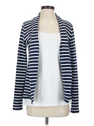 Pre-owned Three Dots Kimono In Blue