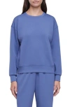 Three Dots Lana Relaxed Fit Pullover In Blue