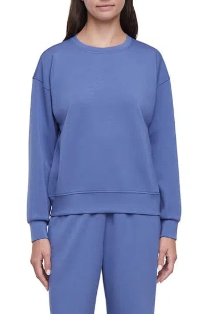 Three Dots Lana Relaxed Fit Pullover In Blue