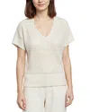 Three Dots Lili Top In White
