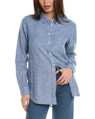 Three Dots Linen-blend Shirt