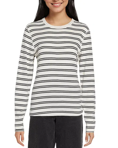 Three Dots Long Sleeve Top In Multi