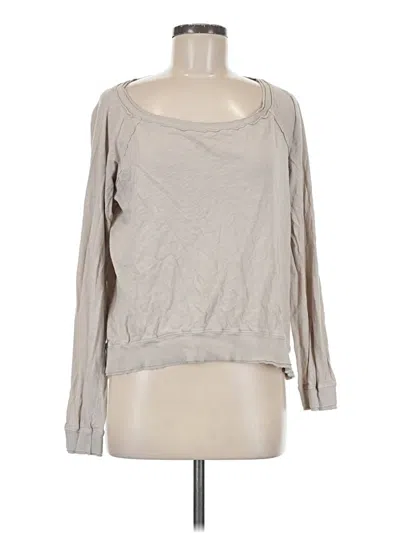 Pre-owned Three Dots Long Sleeve T-shirt In Gray