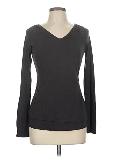 Pre-owned Three Dots Long Sleeve T-shirt In Gray