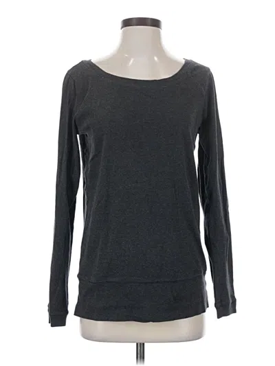 Pre-owned Three Dots Long Sleeve T-shirt In Gray