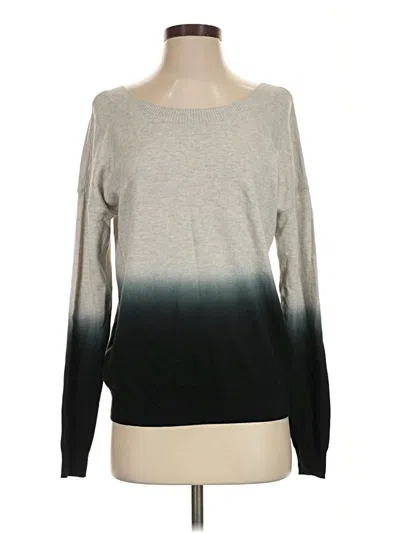 Pre-owned Three Dots Long Sleeve T-shirt In Gray
