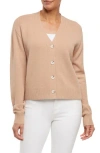 Three Dots Margaret Cardigan In Brown