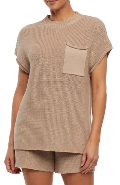 Three Dots Michaela Pocket Knit T-shirt