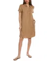Three Dots Mini Dress In Brown