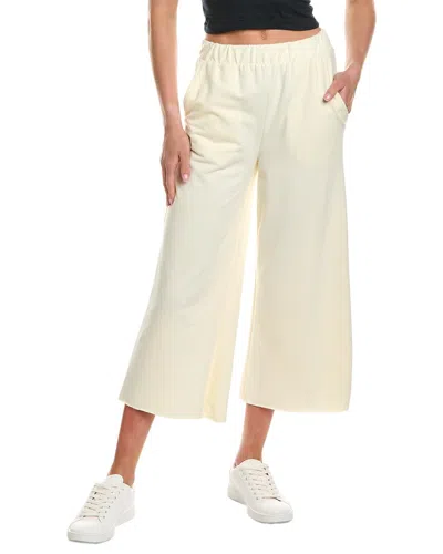 Three Dots Pull-on Crop Pant In White