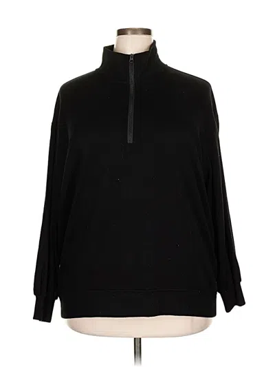 Pre-owned Three Dots Pullover Sweater In Black