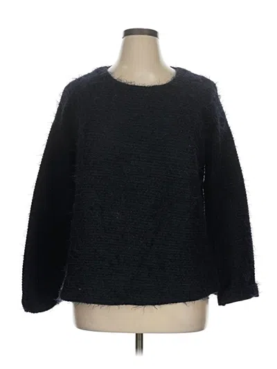 Pre-owned Three Dots Pullover Sweater In Black