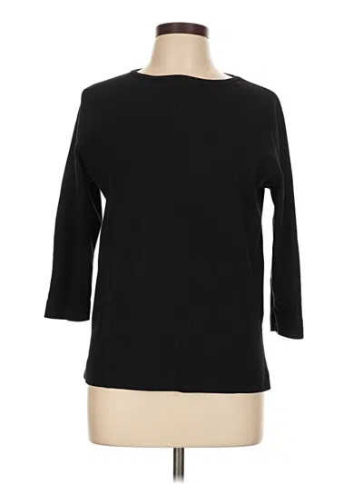 Pre-owned Three Dots Pullover Sweater In Black