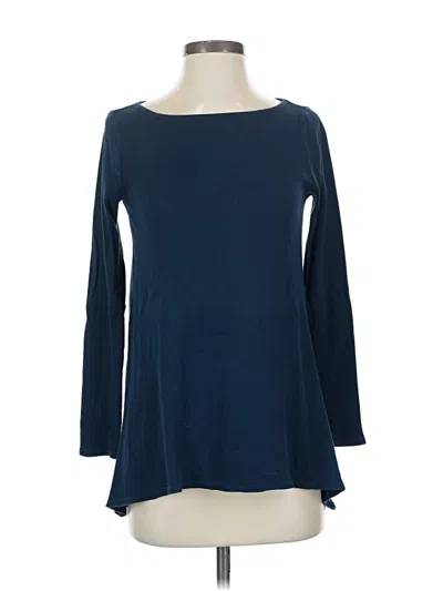 Pre-owned Three Dots Pullover Sweater In Blue