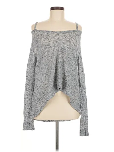 Pre-owned Three Dots Pullover Sweater In Gray