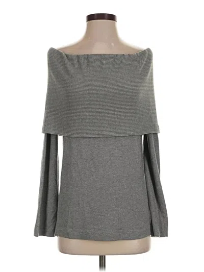 Pre-owned Three Dots Pullover Sweater In Gray