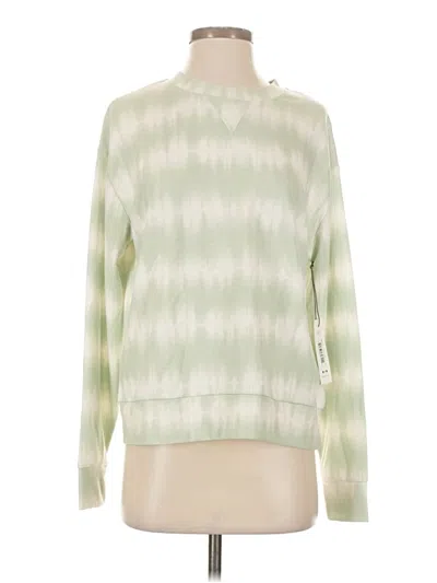Pre-owned Three Dots Pullover Sweater In Green