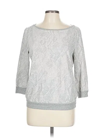 Pre-owned Three Dots Pullover Sweater In Silver