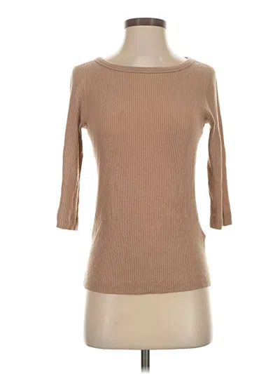 Pre-owned Three Dots Pullover Sweater In Tan