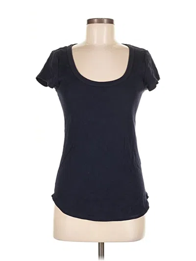 Pre-owned Three Dots Short Sleeve T-shirt In Blue